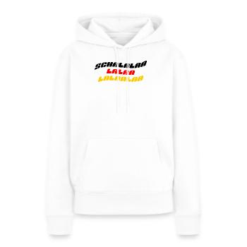 Fußball Germany Deutschland Fanshirt - Frauen Premium Bio Hoodie - Weiß - Vorne - Julia (174cm)