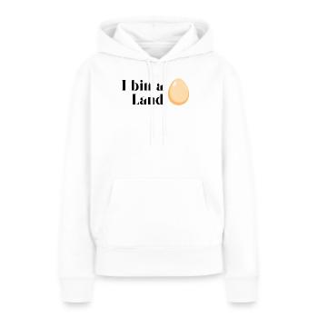Je suis un plouc - Sweat à capuche Premium bio Femme - blanc - Devant - Julia (174cm)