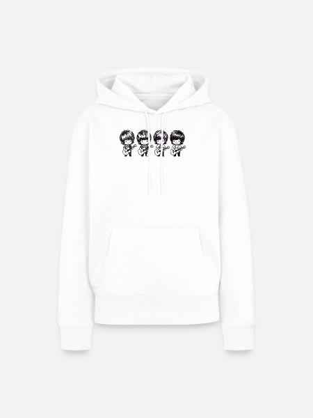 Die fabelhafte Vierband - Frauen Premium Bio Hoodie - Weiß