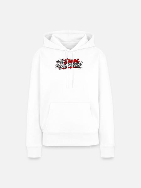 EK-Spruch: Zu Dumm, um Aufzugeben! - Frauen Premium Bio Hoodie - Weiß