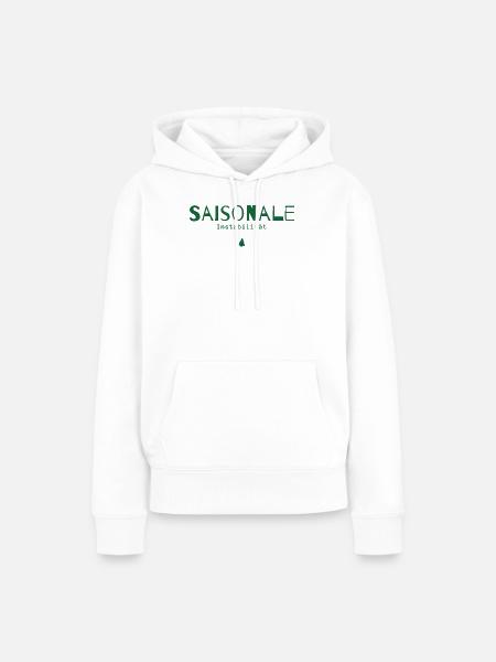 Saisonale Instabilität – Weihnachtsstatement - Frauen Premium Bio Hoodie - Weiß