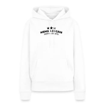MDMA und Cocain - Frauen Premium Bio Hoodie - Weiß - Vorne - Julia (174cm)