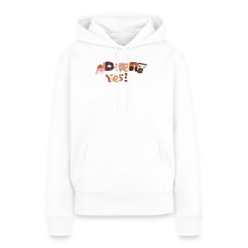 Lettres de l’Avent en sucre - Sweat à capuche Premium bio Femme - blanc - Devant - Julia (174cm)