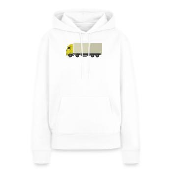 Lkw - Frauen Premium Bio Hoodie - Weiß - Vorne - Julia (174cm)