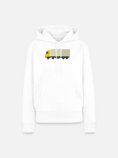 Lkw - Frauen Premium Bio Hoodie - Weiß