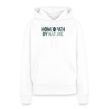 Homeopathy Homeopath By Nature Matériel professionnel - Sweat à capuche Premium bio Femme - blanc - Devant - Julia (174cm)