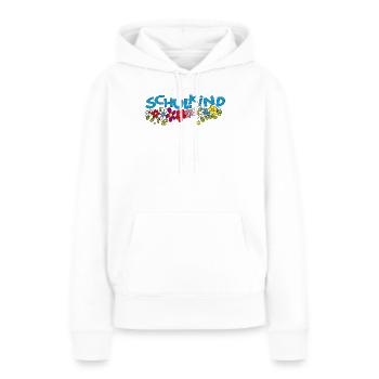 Schulkind  - Frauen Premium Bio Hoodie - Weiß - Vorne - Julia (174cm)