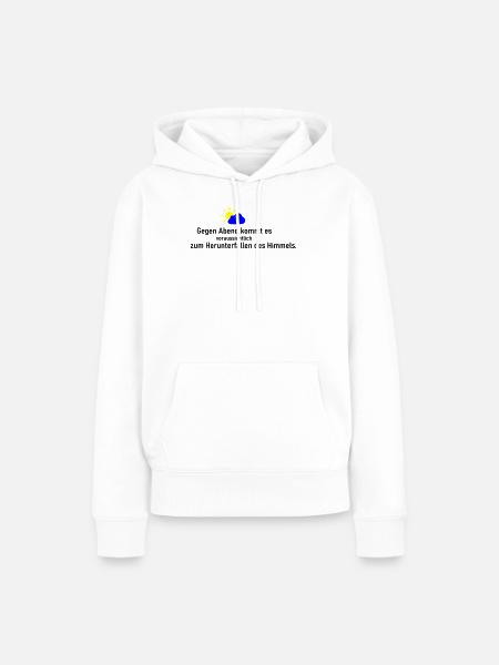 Himmel runter - Frauen Premium Bio Hoodie - Weiß