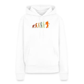 DJ de musique rétro des années 80 - Sweat à capuche Premium bio Femme - blanc - Devant - Julia (174cm)