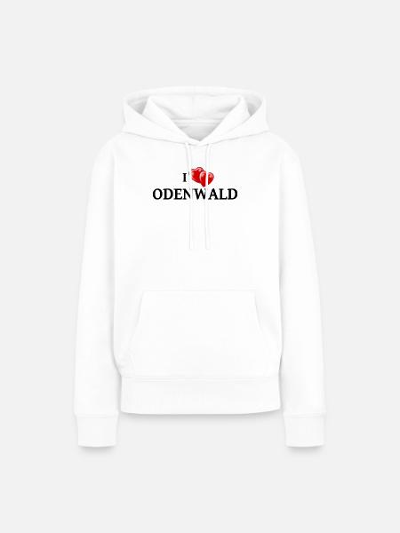 I Love Odenwald - Frauen Premium Bio Hoodie - Weiß
