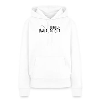 Junior Bauaufsicht mit Haus! - Frauen Premium Bio Hoodie - Weiß - Vorne - Julia (174cm)