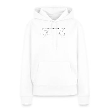 Söbstvafreilich - bien sûr, dialecte - Sweat à capuche Premium bio Femme - blanc - Devant - Julia (174cm)