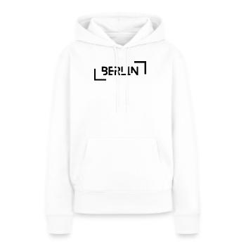 Berlin - Frauen Premium Bio Hoodie - Weiß - Vorne - Julia (174cm)