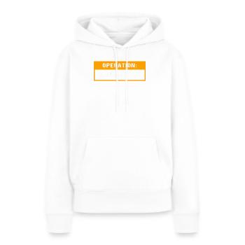 Kaufrausch Cyber Monday - Frauen Premium Bio Hoodie - Weiß - Vorne - Julia (174cm)