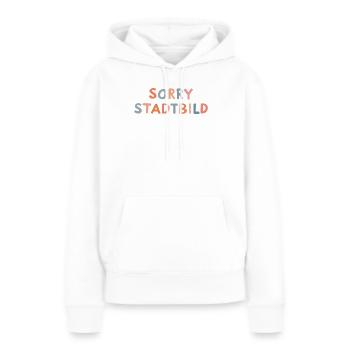 Désolé paysage urbain - Sweat à capuche Premium bio Femme - blanc - Devant - Julia (174cm)