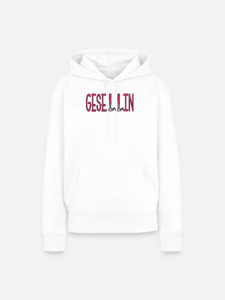 Handwerkerin Gesellin - Frauen Premium Bio Hoodie - Weiß