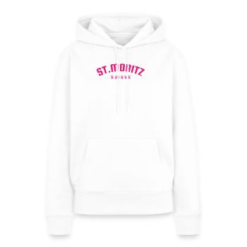 St. Moritz - Suisse - Switzerland - Swiss - Women’s Premium Organic Hoodie - white - Front - Julia (174cm)