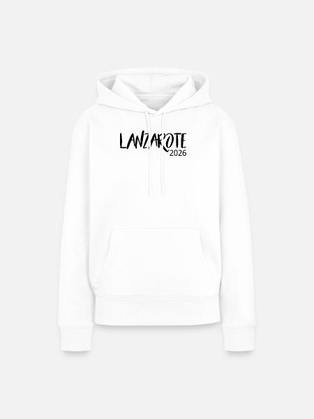 Lanzarote_2026 - Frauen Premium Bio Hoodie - Weiß