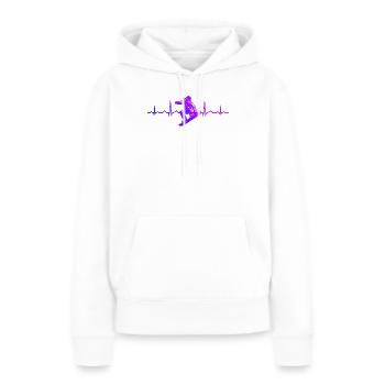 Ambiances snowboard pour snowboard - Sweat à capuche Premium bio Femme - blanc - Devant - Julia (174cm)