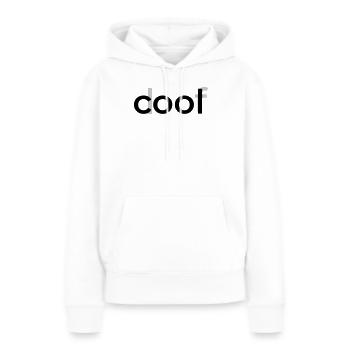 cool doof - Frauen Premium Bio Hoodie - Weiß - Vorne - Julia (174cm)