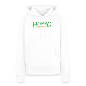 Alexander - Frauen Premium Bio Hoodie - Weiß - Vorne - Julia (174cm)