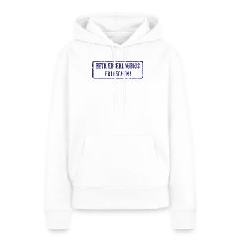 Licence d’exploitation expirée ! - Sweat à capuche Premium bio Femme - blanc - Devant - Julia (174cm)
