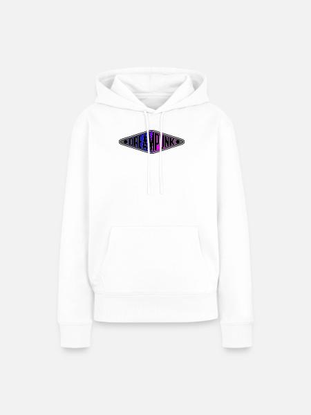 Dreampunk Neon Diamant - Frauen Premium Bio Hoodie - Weiß