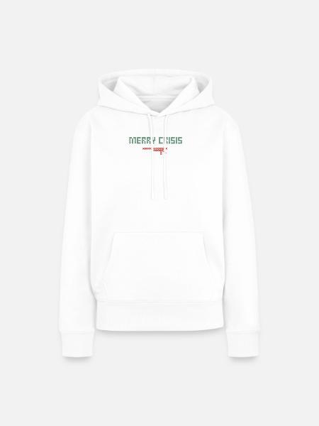 Merry Crisis - Frauen Premium Bio Hoodie - Weiß