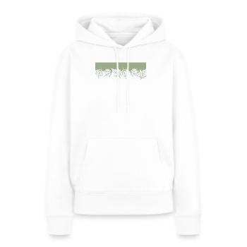 Natur Blätter Laub Wald Leaf - Frauen Premium Bio Hoodie - Weiß - Vorne - Julia (174cm)