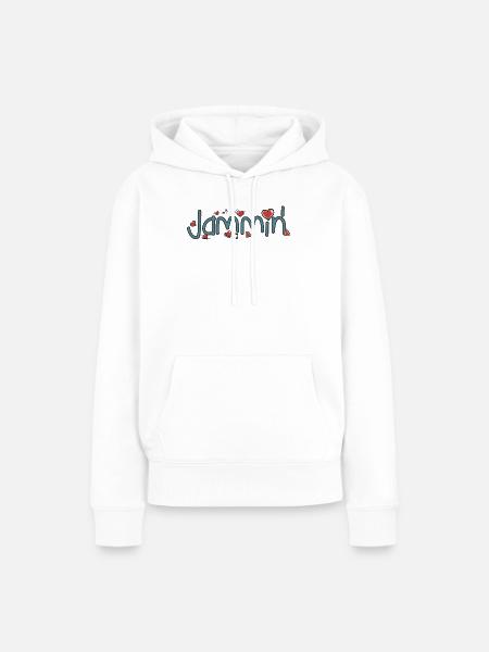 Jammin' - Frauen Premium Bio Hoodie - Weiß