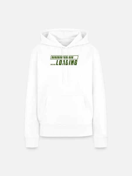 Loading - Frauen Premium Bio Hoodie - Weiß