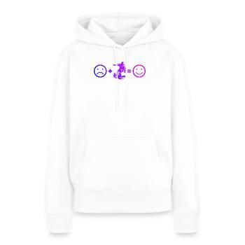 Ambiances snowboard pour snowboard - Sweat à capuche Premium bio Femme - blanc - Devant - Julia (174cm)