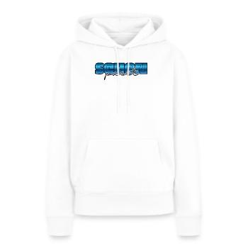 Passt schon, alles klar - Frauen Premium Bio Hoodie - Weiß - Vorne - Julia (174cm)