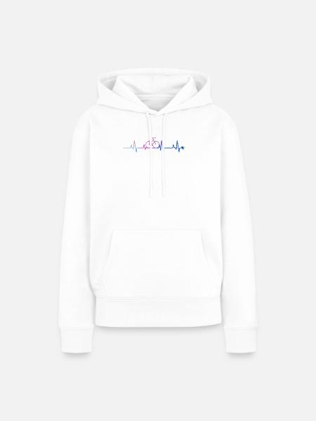 radfahrer - Frauen Premium Bio Hoodie - Weiß