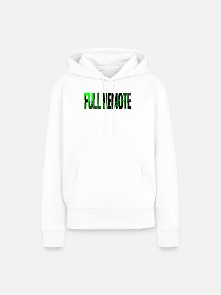 Telearbeit Total Style Glitch Informatique - Frauen Premium Bio Hoodie - Weiß