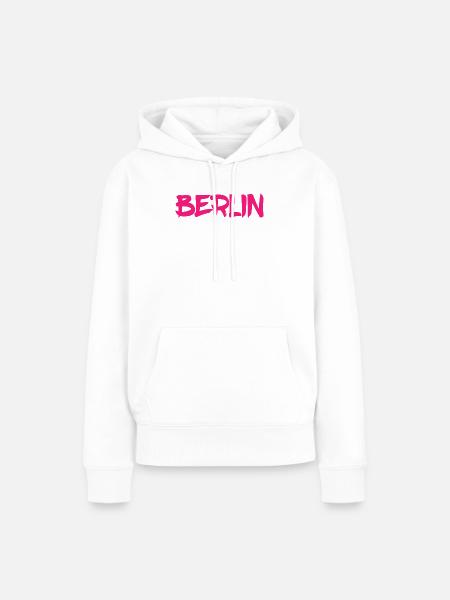 Berlin - Deutschland - Hauptstadt - Berliner Bär - Frauen Premium Bio Hoodie - Weiß