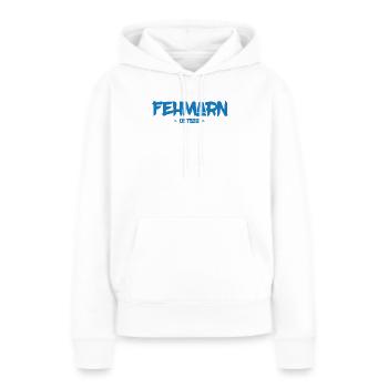 Fehmarn - Ostsee - Insel - Strand - Sommer - Sonne - Frauen Premium Bio Hoodie - Weiß - Vorne - Julia (174cm)
