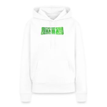 Frau Amila - Frauen Premium Bio Hoodie - Weiß - Vorne - Julia (174cm)