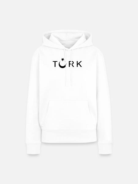 TÜRK - Frauen Premium Bio Hoodie - Weiß