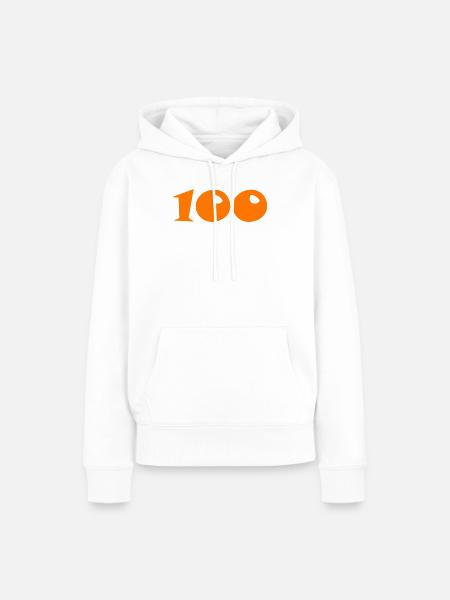 100 - Frauen Premium Bio Hoodie - Weiß