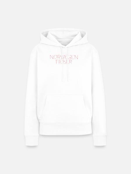NorwegenFieber Typo-Design - Frauen Premium Bio Hoodie - Weiß