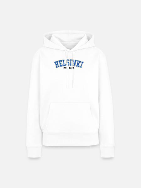 Helsinki, gegründet 2005 - Frauen Premium Bio Hoodie - Weiß