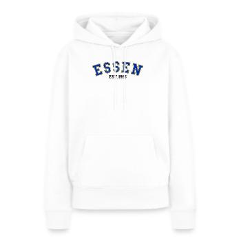 Essen Est. 1995 - Sweat à capuche Premium bio Femme - blanc - Devant - Julia (174cm)