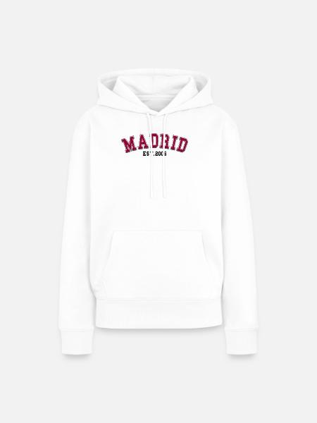 Madrid gegründet 2006 - Frauen Premium Bio Hoodie - Weiß