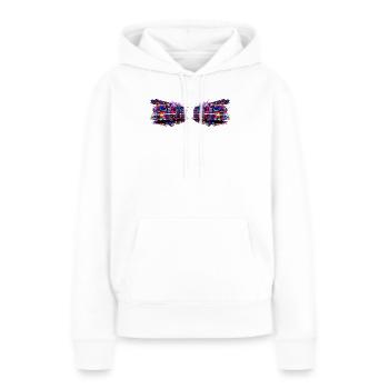Véhicule de la brigade des pompiers - Sweat à capuche Premium bio Femme - blanc - Devant - Julia (174cm)