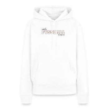 Coole fussball mama - Frauen Premium Bio Hoodie - Weiß - Vorne - Julia (174cm)
