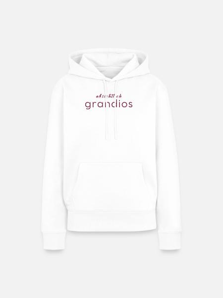Absichtlich grandios - Frauen Premium Bio Hoodie - Weiß