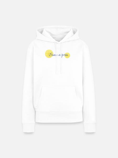 Ich bin Sour Lemons - Frauen Premium Bio Hoodie - Weiß