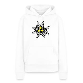 Edelweiss - Frauen Premium Bio Hoodie - Weiß - Vorne - Julia (174cm)