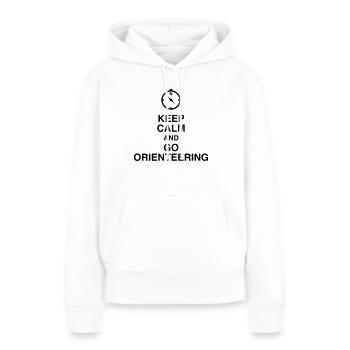 Orienteering / Orienteer / Orientierungslauf - Frauen Premium Bio Hoodie - Weiß - Vorne - Julia (174cm)